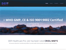 Tablet Screenshot of defihealthcare.com